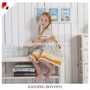 Boutique wholesale wheat embroidered clothing sets